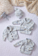 Load image into Gallery viewer, King Cole Chunky Knitting Pattern - Baby Jacket, Sweater &amp; Hat (6083)
