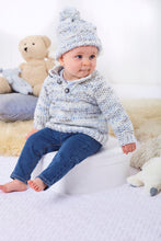 Load image into Gallery viewer, King Cole Chunky Knitting Pattern - Baby Jacket, Sweater &amp; Hat (6083)