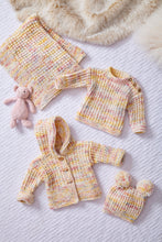 Load image into Gallery viewer, King Cole Knitting Pattern – Babies Sweater, Hat , Blanket and Jackets 6087