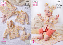 Load image into Gallery viewer, King Cole Knitting Pattern – Babies Sweater, Hat , Blanket and Jackets 6087