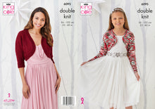 Load image into Gallery viewer, King Cole DK Knitting Pattern - Ladies &amp; Girls Bolero (6095)