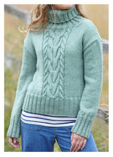 Load image into Gallery viewer, King Cole Aran Knitting Pattern - Ladies Sweaters (6098)