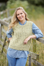 Load image into Gallery viewer, King Cole Double Knitting Pattern - Ladies Waistcoat &amp; Button Up Tank Top (6100)