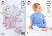 Load image into Gallery viewer, King Cole Double Knit Knitting Pattern - Jacket, Top, Cardigan &amp; Hat (6104)