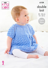 Load image into Gallery viewer, King Cole Double Knit Knitting Pattern - Jacket, Top, Cardigan &amp; Hat (6104)