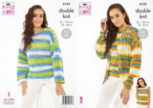 Load image into Gallery viewer, King Cole Knitting Pattern - Women’s Sweater, Cardigan &amp; Tank Top 6123