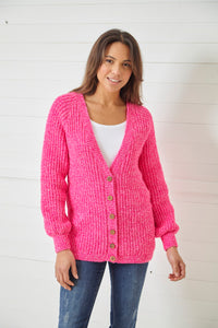 King Cole Double Knitting Pattern - Ladies Sweater & Jacket (6131)