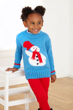 Load image into Gallery viewer, King Cole DK Knitting Pattern - 6147 Christmas Festive Snowman Sweaters