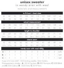 Load image into Gallery viewer, Wendy Aran Knitting Pattern - Unisex Striped Sweater (6154)