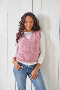 King Cole Double Knitting Pattern - Ladies Tank Top & Sweater (6156)