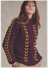 Load image into Gallery viewer, Wendy Aran Knitting Pattern - Ladies Shoe Lace &amp; Cable Knit Sweater (6159)