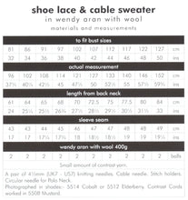 Load image into Gallery viewer, Wendy Aran Knitting Pattern - Ladies Shoe Lace &amp; Cable Knit Sweater (6159)