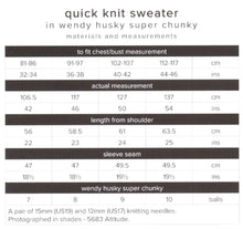 Load image into Gallery viewer, Wendy Super Chunky Knitting Pattern - Ladies Sweater (6169)