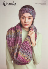 Load image into Gallery viewer, Wendy Super Chunky Crochet Pattern - Ladies Cowl &amp; Headband (6173)