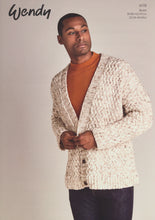 Load image into Gallery viewer, Wendy Aran Knitting Pattern - Unisex Basket Weave Cardigan (6178)