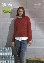 Load image into Gallery viewer, Wendy Super Chunky Knitting Pattern - Lady's Cable Sweater (7003)