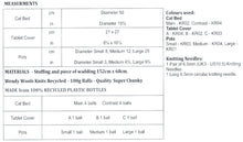 Load image into Gallery viewer, Wendy Super Chunky Knitting Pattern - Cat Bed Tablet Cover &amp; Pots (7010)