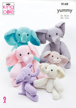 Load image into Gallery viewer, King Cole Yummy Knitting Pattern - Elephants (9149)