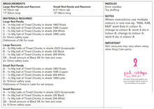 Load image into Gallery viewer, King Cole Tinsel Chunky Knitting Pattern - Red Panda &amp; Raccoon (9153)