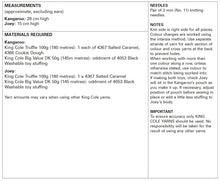 Load image into Gallery viewer, King Cole Double Knit Knitting Pattern  Kangaroo &amp; Joey (9161)