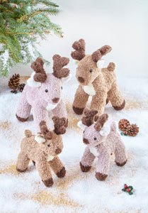 King Cole Double Knit Knitting Pattern for Reindeers 9167