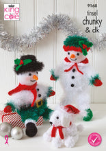 Load image into Gallery viewer, King Cole Tinsel Chunky &amp; DK Knitting Pattern - Mr &amp; Mrs Twinkle (9168)