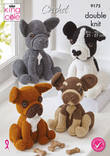 Load image into Gallery viewer, King Cole 'Amigurumi' Crochet Pattern – French Bulldogs (9175)