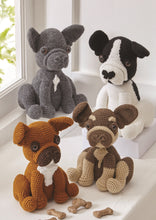 Load image into Gallery viewer, King Cole 'Amigurumi' Crochet Pattern – French Bulldogs (9175)