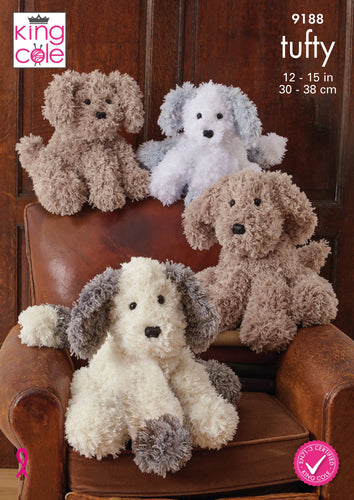 King Cole Double Knitting Pattern – Dog Toys (9188)