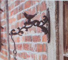 Load image into Gallery viewer, https://images.esellerpro.com/2278/I/175/640/BR21-cast-iron-bird-hanging-basket-hook-on-wall.jpg