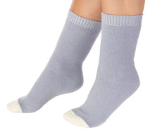 Load image into Gallery viewer, https://images.esellerpro.com/2278/I/226/537/BS183-slenderella-ladies-waffle-knit-bed-socks-grey.jpg