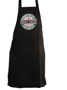 Novelty 'Best Chef' Black Full Apron