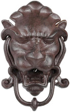 Load image into Gallery viewer, Cast Iron Lion Head Door Knocker