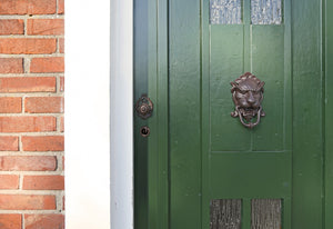 Cast Iron Lion Head Door Knocker