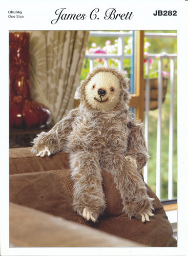 James Brett Double Knitting Pattern - JB282 Laid Back Larry Sloth