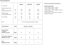 Load image into Gallery viewer, James Brett Chunky Knitting Pattern - Ladies Tabbard &amp; Hat (JB555)