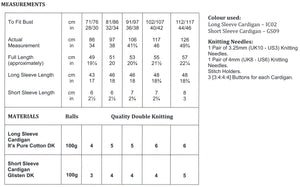 James Brett Double Knitting Pattern - Ladies Cardigans (JB595)