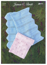 Load image into Gallery viewer, James Brett Chunky Knitting Pattern - Baby Blankets (JB711)
