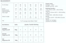 Load image into Gallery viewer, James Brett Double Knit Knitting Pattern - Baby Cardigan Sweater &amp; Hat (JB741)