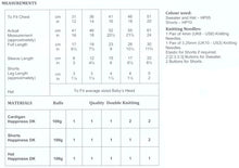 Load image into Gallery viewer, James Brett Double Knit Knitting Pattern - Baby Cardigan Shorts &amp; Hat (JB742)