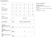 Load image into Gallery viewer, James Brett DK Knitting Pattern - Baby Cardigan Blanket &amp; Hat (JB748)