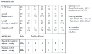 James Brett Chunky Knitting Pattern - Childrens Jackets (JB768)