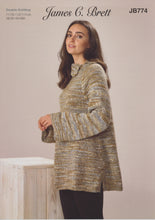 Load image into Gallery viewer, James Brett Double Knit Knitting Pattern - Ladies A Line Tunic (JB774)