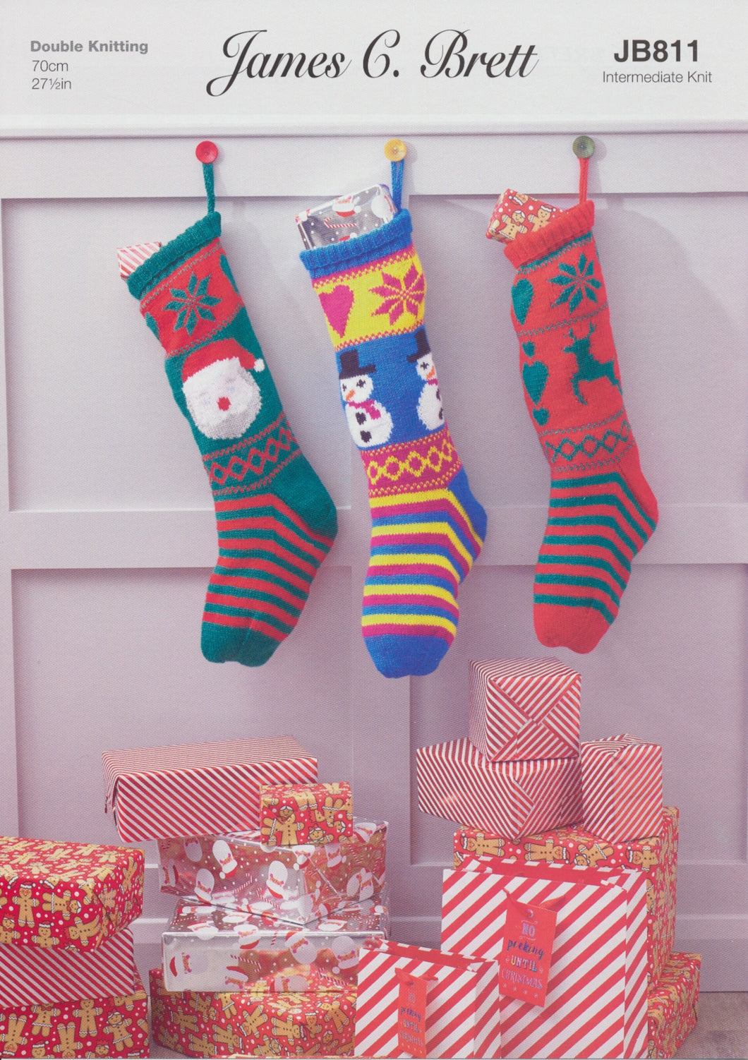 James Brett DK Knitting Pattern - Christmas Stockings (JB811)
