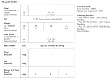 Load image into Gallery viewer, James Brett Double Knit Knitting Pattern - Ladies Hat Gloves &amp; Scarf (JB821)