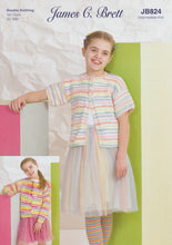 Load image into Gallery viewer, James Brett DK Knitting Pattern - Children&#39;s Cardigans (JB824)