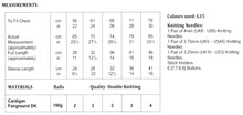 Load image into Gallery viewer, James Brett Double Knit Knitting Pattern - Girl&#39;s Frilled Cuff Cardigan (JB829)
