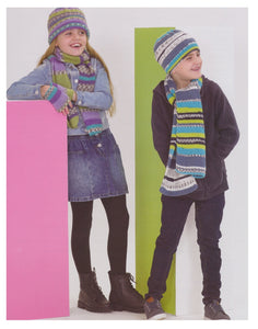 James Brett Double Knit Knitting Pattern - Children's Winter Accessories (JB830)