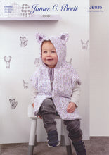 Load image into Gallery viewer, James Brett Chunky Knitting Pattern - Child&#39;s Cat or Mouse Poncho &amp; Toy (JB835)