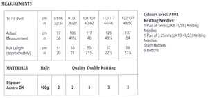 James Brett Double Knit Knitting Pattern - Ladies Slipover (JB847)